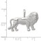 Sterling Silver Lion Charm Pendant Africa Animal Jewerly 18mm x 28mm